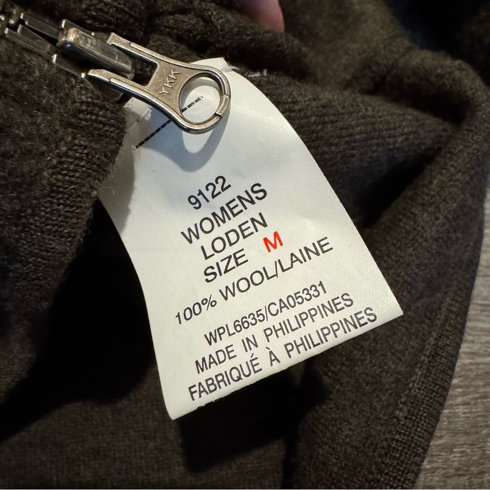Woolrich Brown Wool Zip Up Cardigan Sweater - Picture 3 of 6